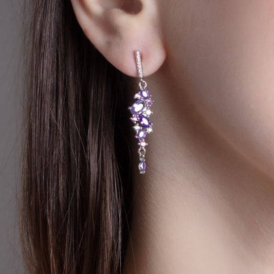Pendientes Plata Circonitas Color ChiMiAma