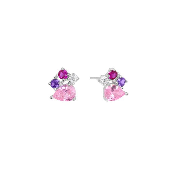 Pendientes Plata Circonitas Color ChiMiAma