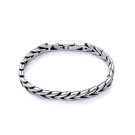 Pulsera de Hombre en Acero con Eslabones en Forma de V