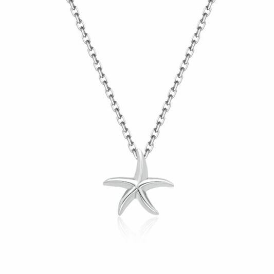 Collar Plata Colgante Estrella De Mar