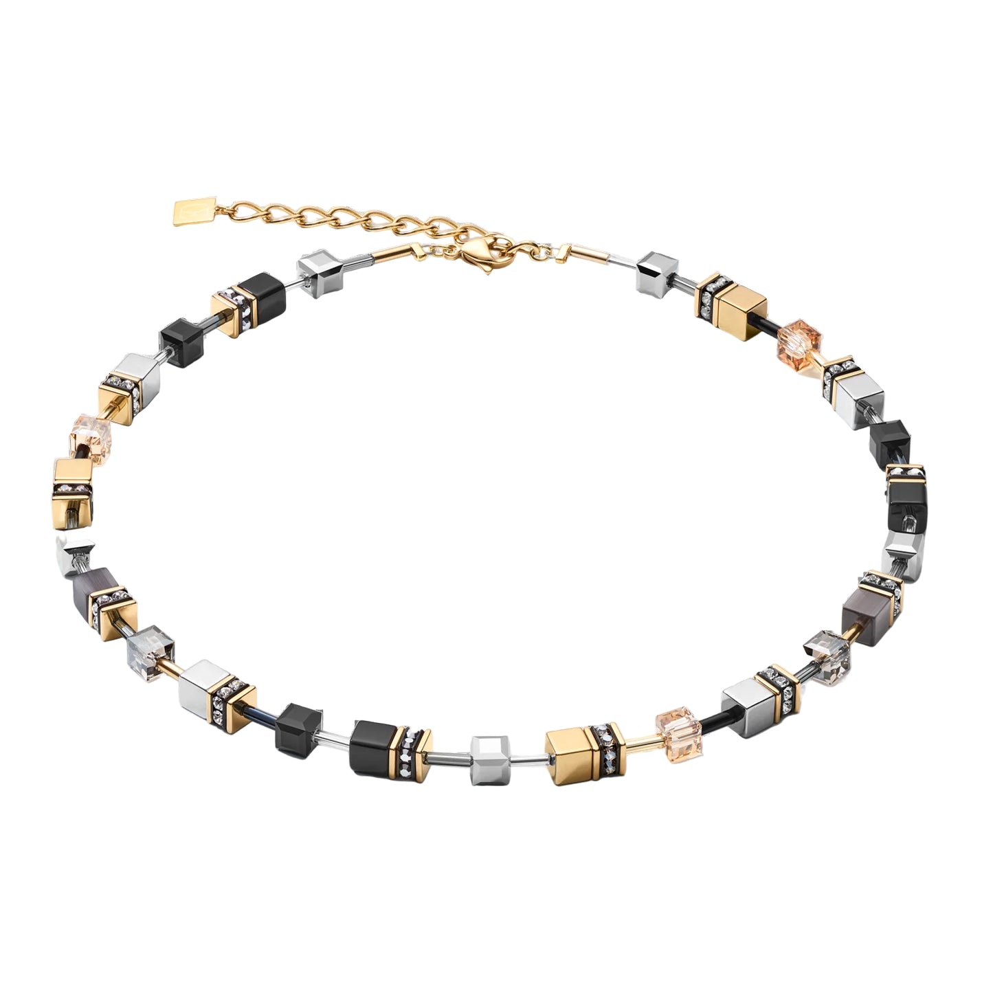 Collar GEOCUBE® Negro y Dorado