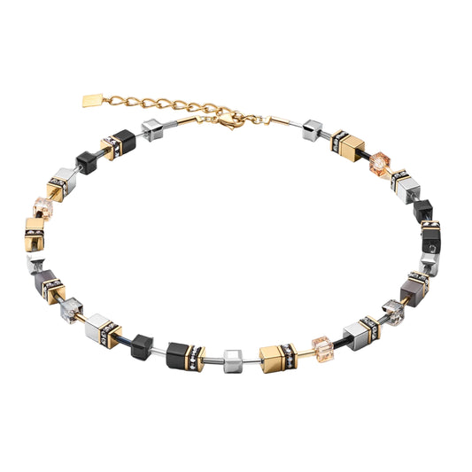Collar GEOCUBE® Negro y Dorado