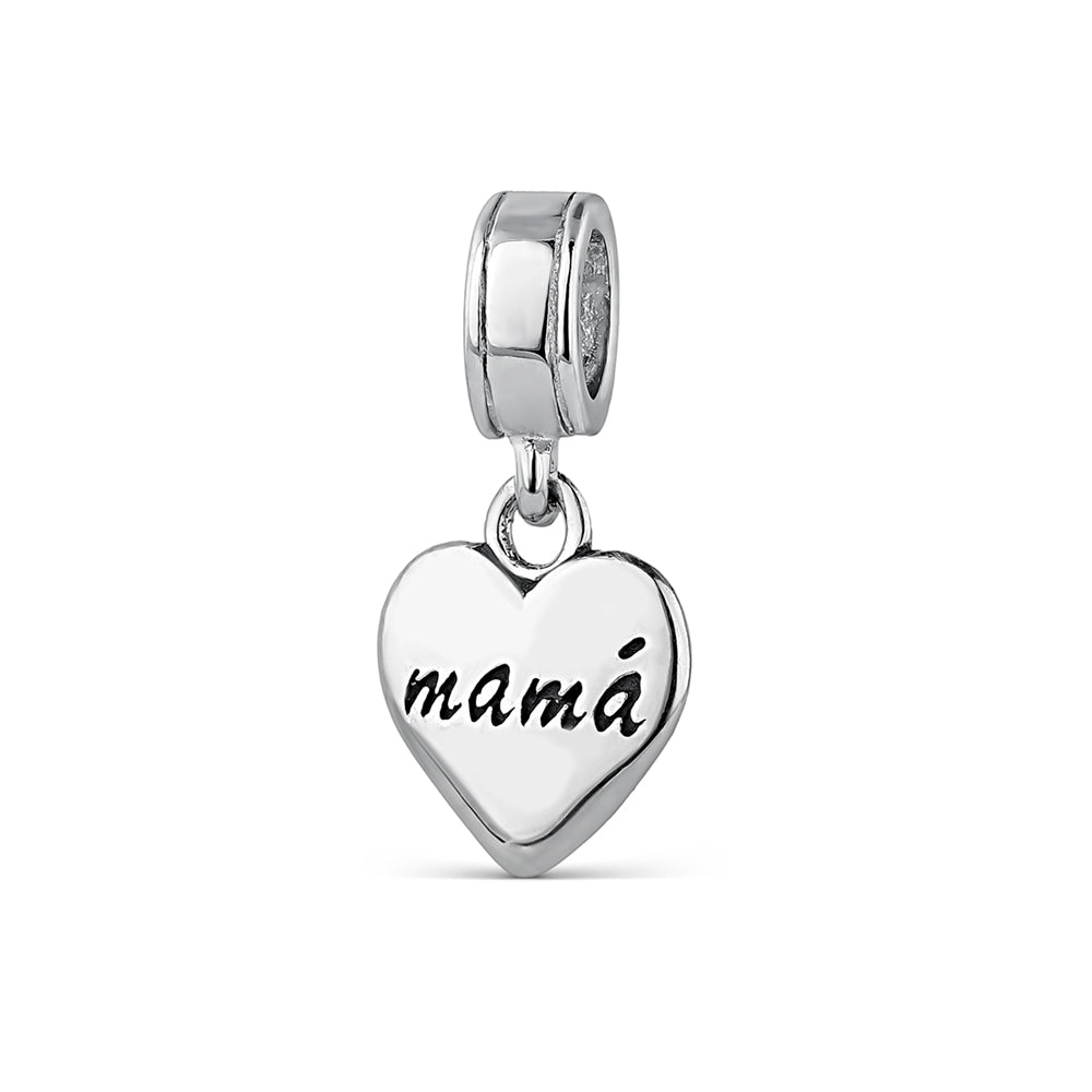 Abalorio A Tu Lado Corazón Mamá