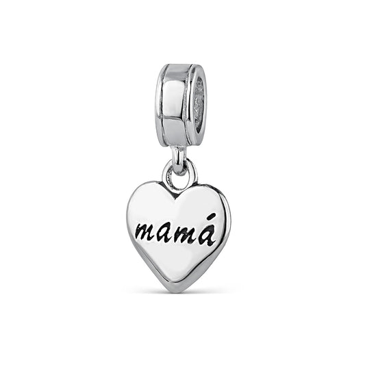 Abalorio A Tu Lado Corazón Mamá
