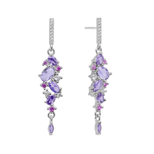 Pendientes Plata Circonitas Color ChiMiAma