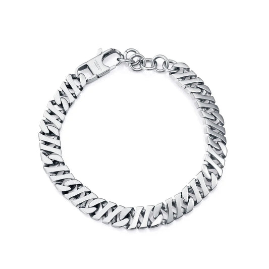 Pulsera de Hombre en Acero con Cadena Clásica
