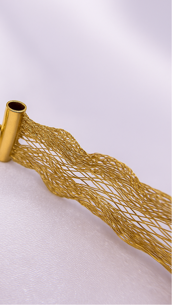 Pulsera Semirígida Plata 925 Chapado Oro