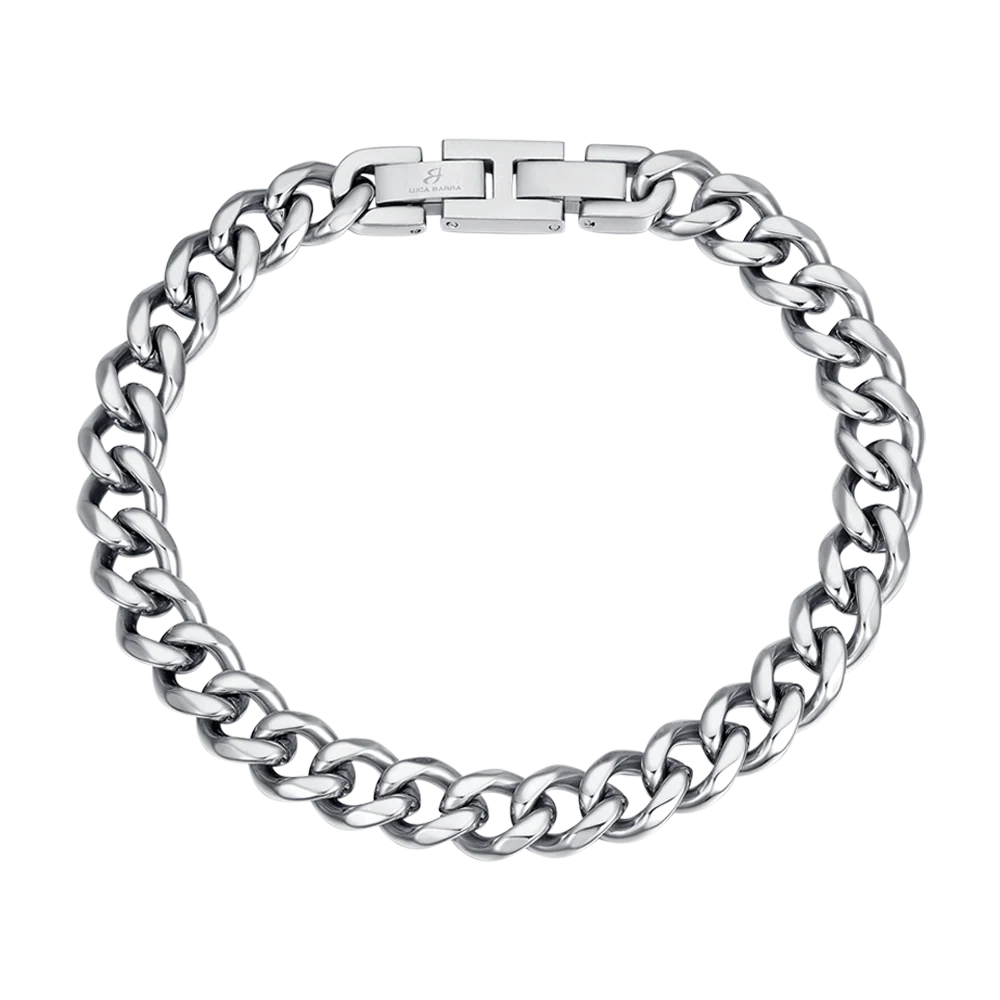 Pulsera de Hombre Acero Inoxidable con Malla Cubana