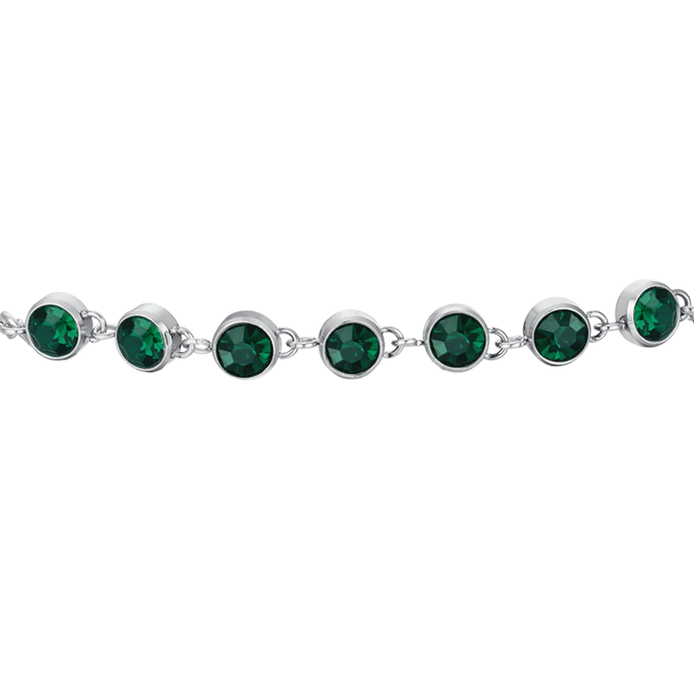 Pulsera Acero Circonitas Colores