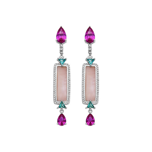 Pendientes Plata De Ley Lixo Circonitas