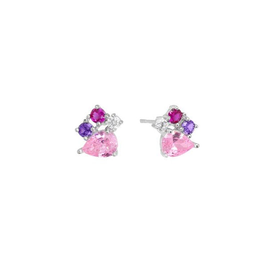 Pendientes Plata Circonitas Color ChiMiAma