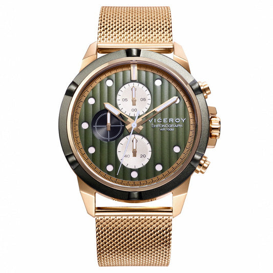 Viceroy Switch Hombre Dorado Cronógrafo 471329-67