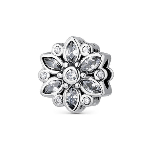 Abalorio A Tu Lado Flor Gris
