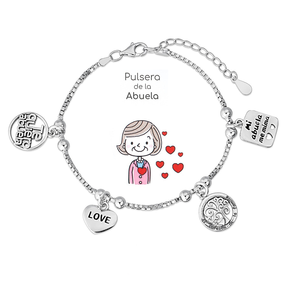 Silver Bracelet for Grandmother