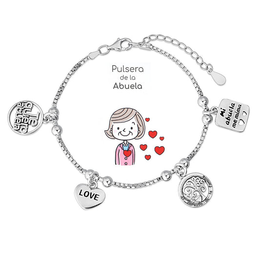 Silver Bracelet for Grandmother
