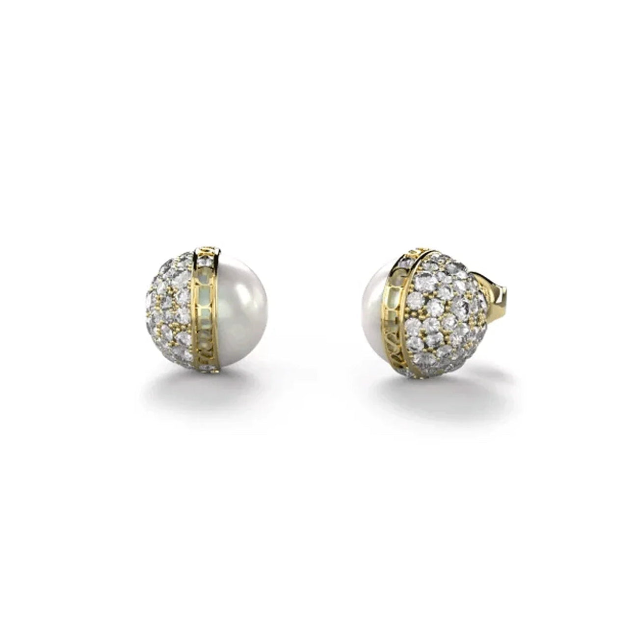 Pendientes Guess Perla y Circonitas